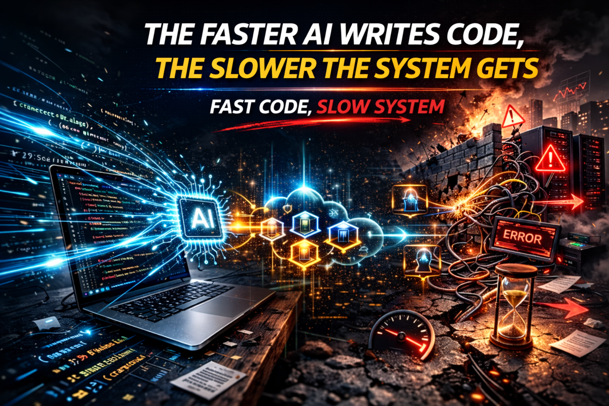 The Faster AI Writes Code, the Slower Systems Become