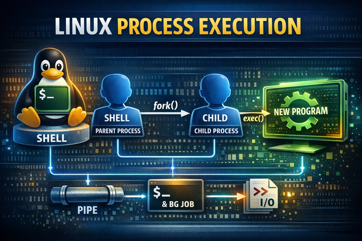 Complete Guide to fork and exec in Linux — How the Shell Executes Programs
