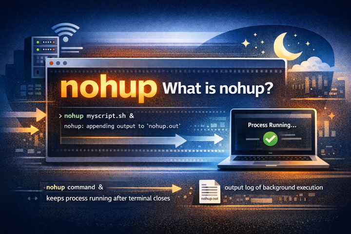 Linux nohup Fully Explained — How to Keep Processes Running After Terminal Exit