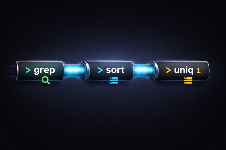 Why grep, sort, and uniq Are Piped Together — The Core Pattern for Log Analysis
